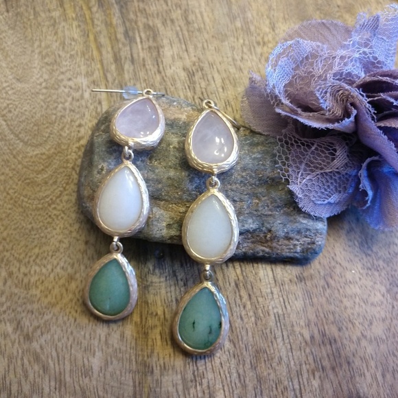 Jewelry - Stone Drop Earrings